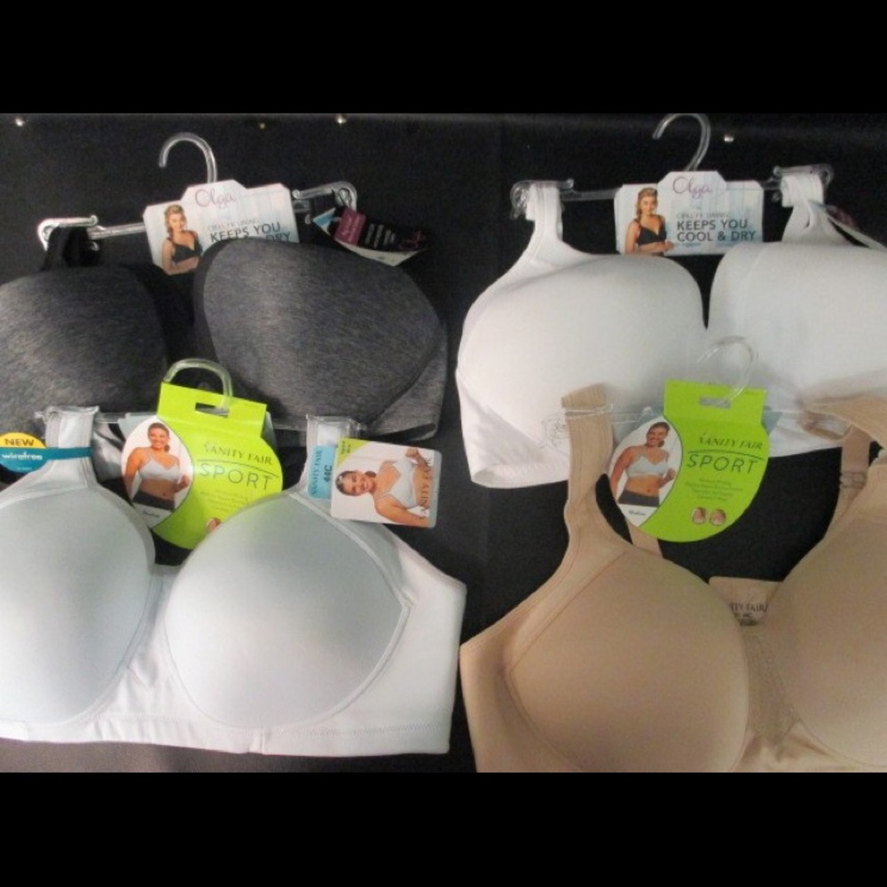NWT. Vanity Fair Sports Bras 44C